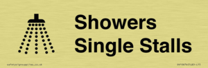 Showers with Single Stalls